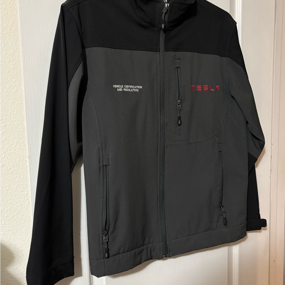 Tesla Black and Gray Men's Jacket